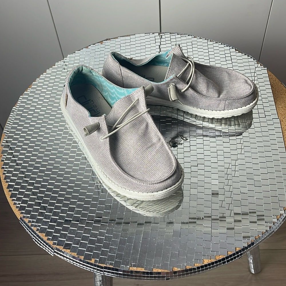Hey Dude Wendy Shoes in Champagne Beige Size 9